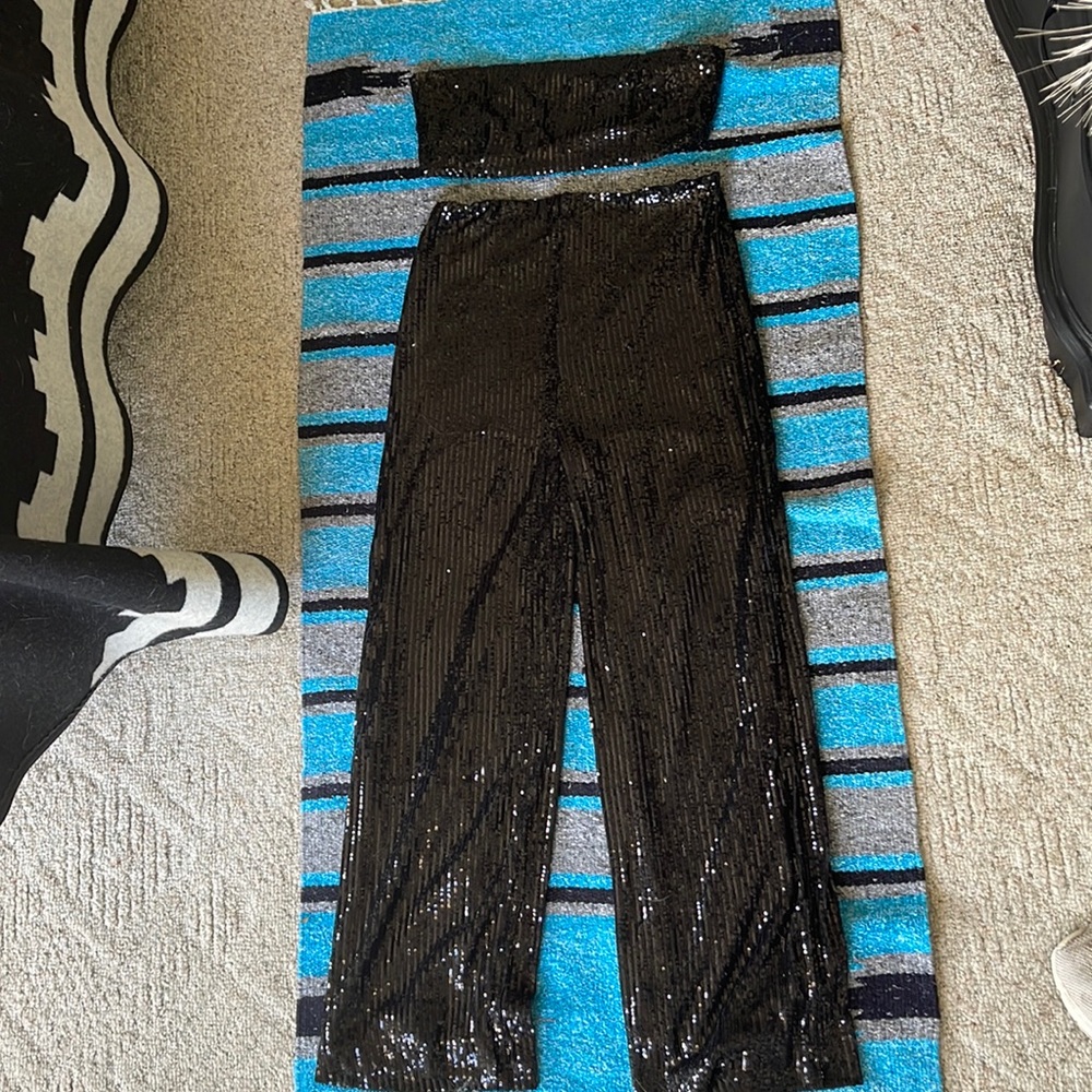 Black Sequin Suit
